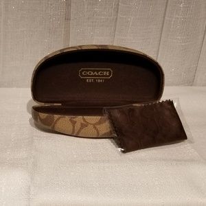 Coach Signature Khaki Mahogany Hard Sunglasses